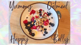 How to make healthier overnight oatmeal with kefir and berries. The best!