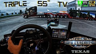 American Truck Simulator | BIG Delivery in Texas DLC | Triple 55" TVs