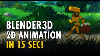 The quickest tutorial for 2d animation in #blender3d
