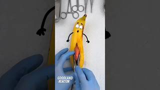 Operation on banana, langoustine inside #fruitsurgery #goodland #doodles #animation #asmr