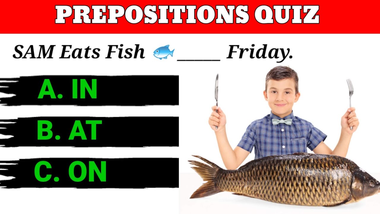 Prepositions Quiz || How Good Is Your English Grammar - YouTube