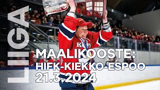 Maalikooste: HIFK on Suomen mestari – Kiekko-Espoo kaatui neljännessä finaaliottelussa maalein 3–2