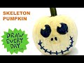 Skeleton Pumpkin!  #pumpKINDNESS / Draw Every Day with JJK episode 61