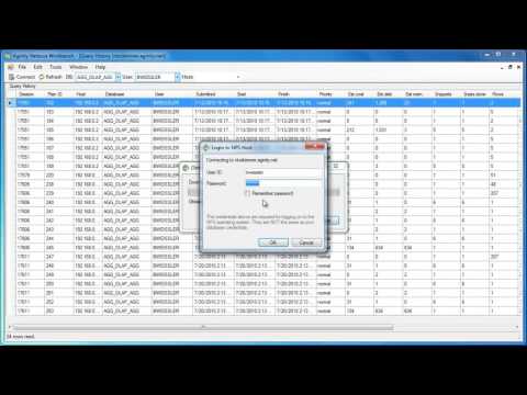 Aginity Netezza Workbench Query History and Plan Files Tutorial