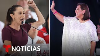 Una será la primera presidenta de México: Sheinbaum y Gálvez cerraron campañas | Noticias Telemundo