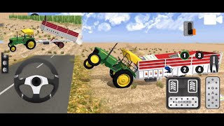 John Deere Tractor trolley game | Tractor wala game | Indian Tractor simulator | Indian Tractor game
