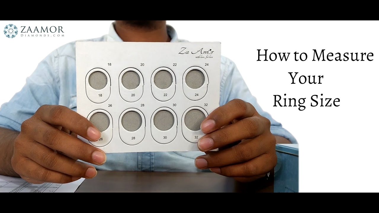 How To Measure Your Ring Size @ Home - YouTube