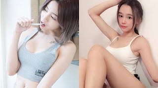 前田敦子似 Michiyoちゃん 開脚ストレッチに悶絶【Attractive Body】