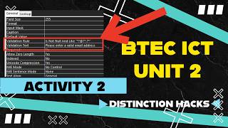 BTEC ICT Level 3 Unit 2 | Database Validation Rules Explained