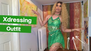 CROSSDRESSING:  sexy blonde in belly dancer outfit