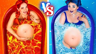 Hot Pregnant vs Cold Pregnant! Funny Pregnancy Situations!