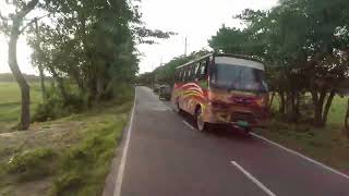 bus driving Banshkhali to chattogram || The terrible beauty of the village streets