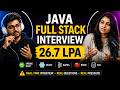 Java Full Stack Developer Real-Time Interview | Spring Boot, React, Kafka, Redis, SQL, JWT | 26.7LPA