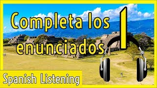 Spanish Listening Exercise: Write the Missing Words 1