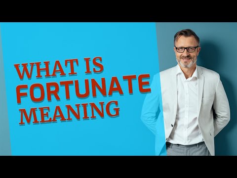 Can fortunate be a noun?