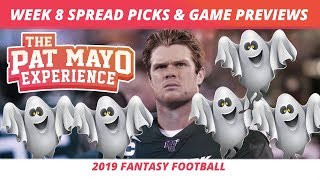 2019 Fantasy Football — Week 8 Spread Picks, Game Previews, NFL Predictions, Best Month Rankings