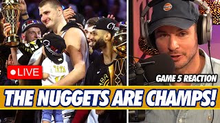 THE DENVER NUGGETS ARE NBA CHAMPIONS | JJ Redick LIVE REACTION!