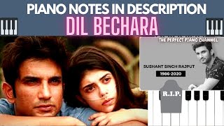 Dil Bechara Title Track EPIC Perfect Piano App Cover and Tutorial WITH PIANO NOTES