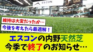 【悲報なのか！？】エスコンの内野天然芝が人工芝に…　来年からメジャーで使用の人工芝へ入れ替え