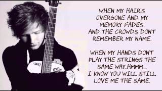 Ed Sheeran- Thinking Out Loud- Lyrics