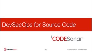 DevSecOps for Source Code: CodeSonar by GrammaTech (173)
