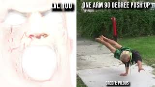 Calisthenics exercises from LvL 1 to LvL 100 (WHICH IS YOURS?)