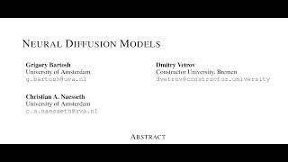 Neural Diffusion Models