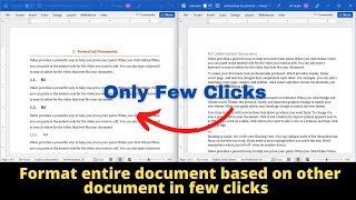Trick to apply styles and formatting of one document to other Ms Word document in one go [2022]