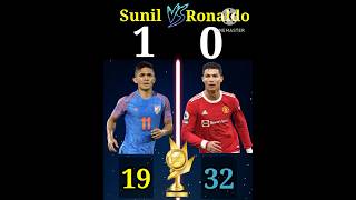 Sunil Chhetri VS Cristiano Ronaldo ? | #shorts #sunilchhetri #ronaldo