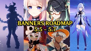 NEW UPDATE ON THE ROADMAP FOR VERSION 5.5 TO 5.7! COLUMBINA, SKIRK, MAVUIKA \u0026 MORE! - Genshin Impact