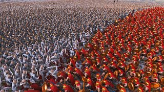 1000 Vs 10000 Спартанцы против Персов \ Ultimate Epic Battle Simulator.