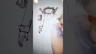 How to draw new upgraded Titan TV man how to make upgraded Titan TV man