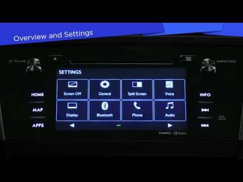 Manual: Overview and settings, 7-inch infotainment system with navigation