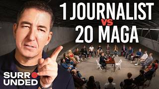 1 Journalist vs 20 Trump Supporters (ft Glenn Greenwald) | Surrounded