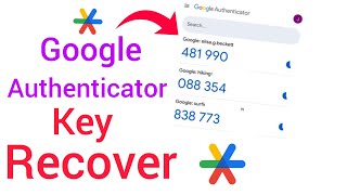 google authenticator key recovery - google authenticator key recover kaise kare