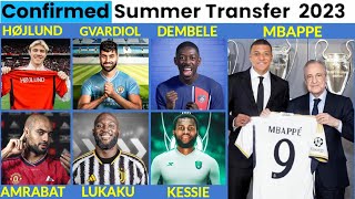 🚨ALL CONFIRMED TRANSFER NEWS TODAY SUMMER 2023,MBAPPE TO MADRID, HØJLUND TO UNITED, LUKAKU TO JUVENT