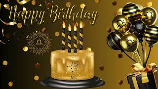 Libra Birthday Vibes | Black & Gold Celebration with Elegant Ambience
