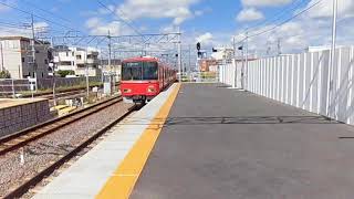 名鉄知立駅6番線　急行豊川稲荷行き到着