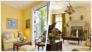 75 Yellow Enclosed Living Room Design Ideas You'll Love 🔴