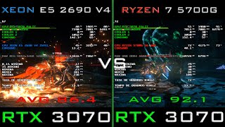 XEON E5 2690 V4 VS RYZEN 7 5700G | RTX 3070 (PARTE 2)