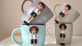 Making doll with polymerclay | #coffee #polymerclay