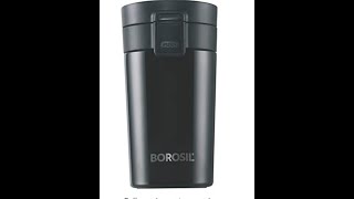 Borosil - vacuum insulated Hydra Coffeemate stainless Steel travel mug - spill proof - hot and cold