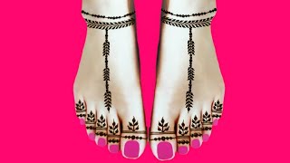 Leg mehandi design simple and easy | pero ki mehendi ke design |  pairon ki mehandi | mehndi beats