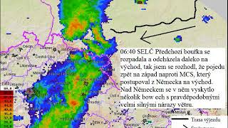 23. června 2008 (Noční bouřky a slabá supercela)