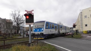 Železniční přejezd Hostinné #2 - 27.12.2022 / Czech railroad crossing