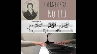 【CZERNY Op.821 No.110番】ツェルニー 8小節の練習曲 第110番