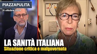 Milena Gabanelli a Piazzapulita sul disastro italiano della sanità pubblica