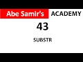 Using SUBSTR Function