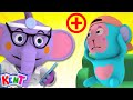 Five Little Monkeys Jumping On The Bed | Fun Kids Songs By Kent The Elephant