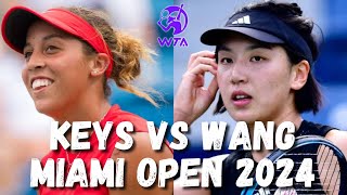 Madison Keys vs Xinyu Wang Full Highlights - Miami Open Tennis 2024 Round 2